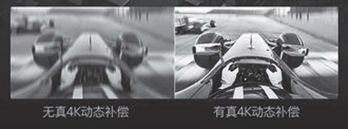 图2-37 创维某款电视京东店铺详情页中关于真4K动态补偿的板块截图