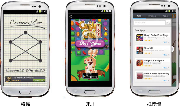 图9-2 移动广告形式示例